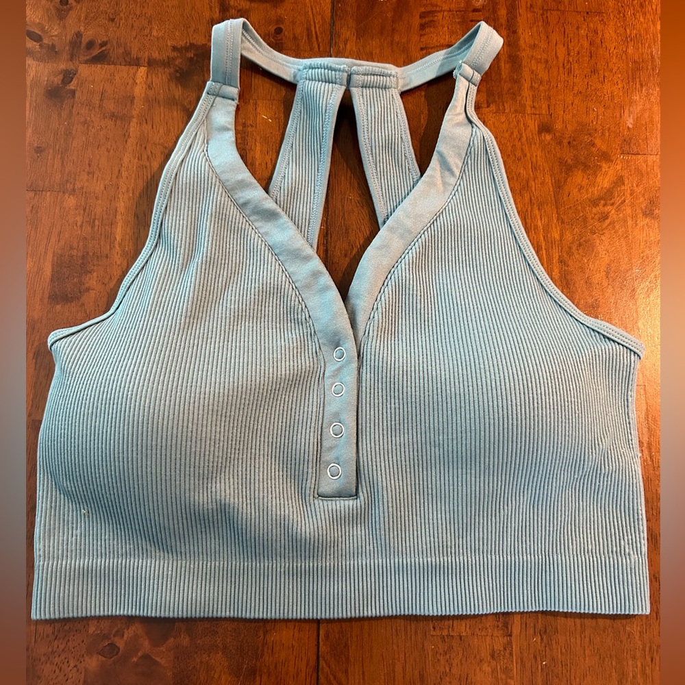 YOGALICIOUS NWOT Crop Bra Size XL Turquoise